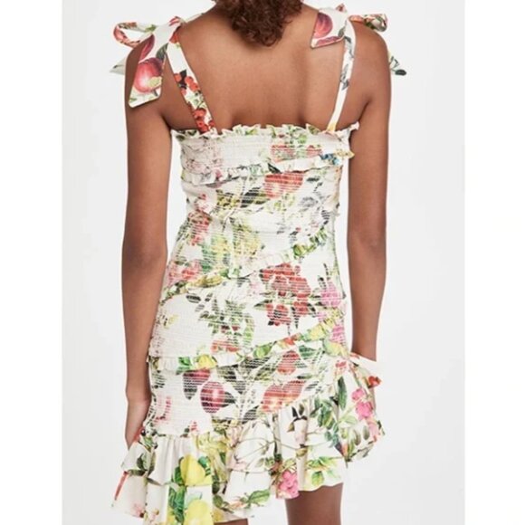 NWT Rococo Sand - Floral Print Smocked Dress Sweetheart neckline in XS - Picture 4 of 9